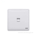 1 Gang RJ11 TEL Socket Outlet White